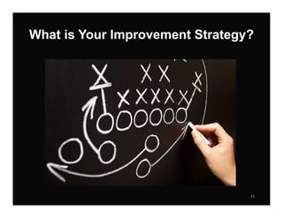 What is Your Improvement Strategy?




                                 24
 