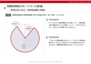 ＜Yahoo!プロモーション広告＞消費か貯蓄か。増税と景気回復がもたらす 「夏のボーナス」意識の変化