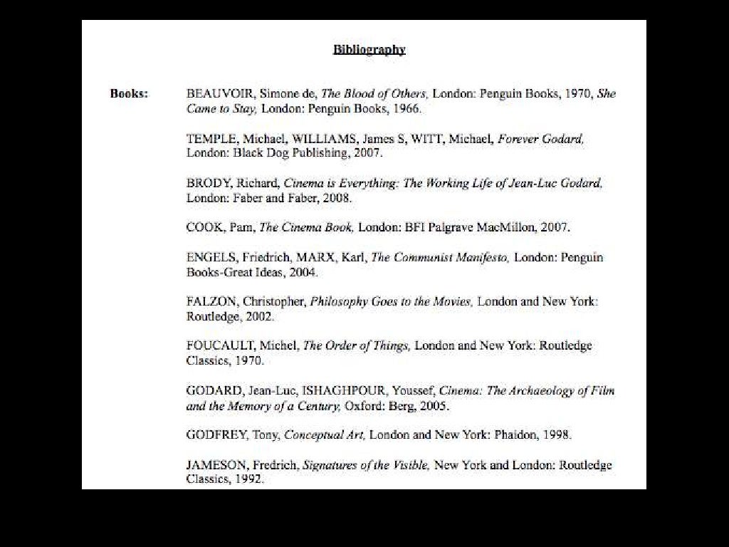 Different citation styles
