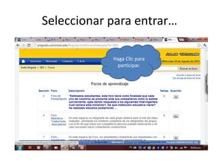 Seleccionar para entrar…

            Haga Clic para
             participar.
 