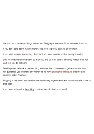 Get A Blog That Makes You Money