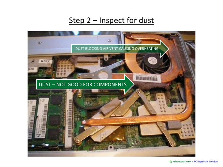 Removing Dust Inside A Laptop To Improve Performance