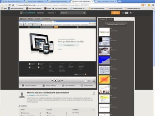 How to create a slideshare presentation