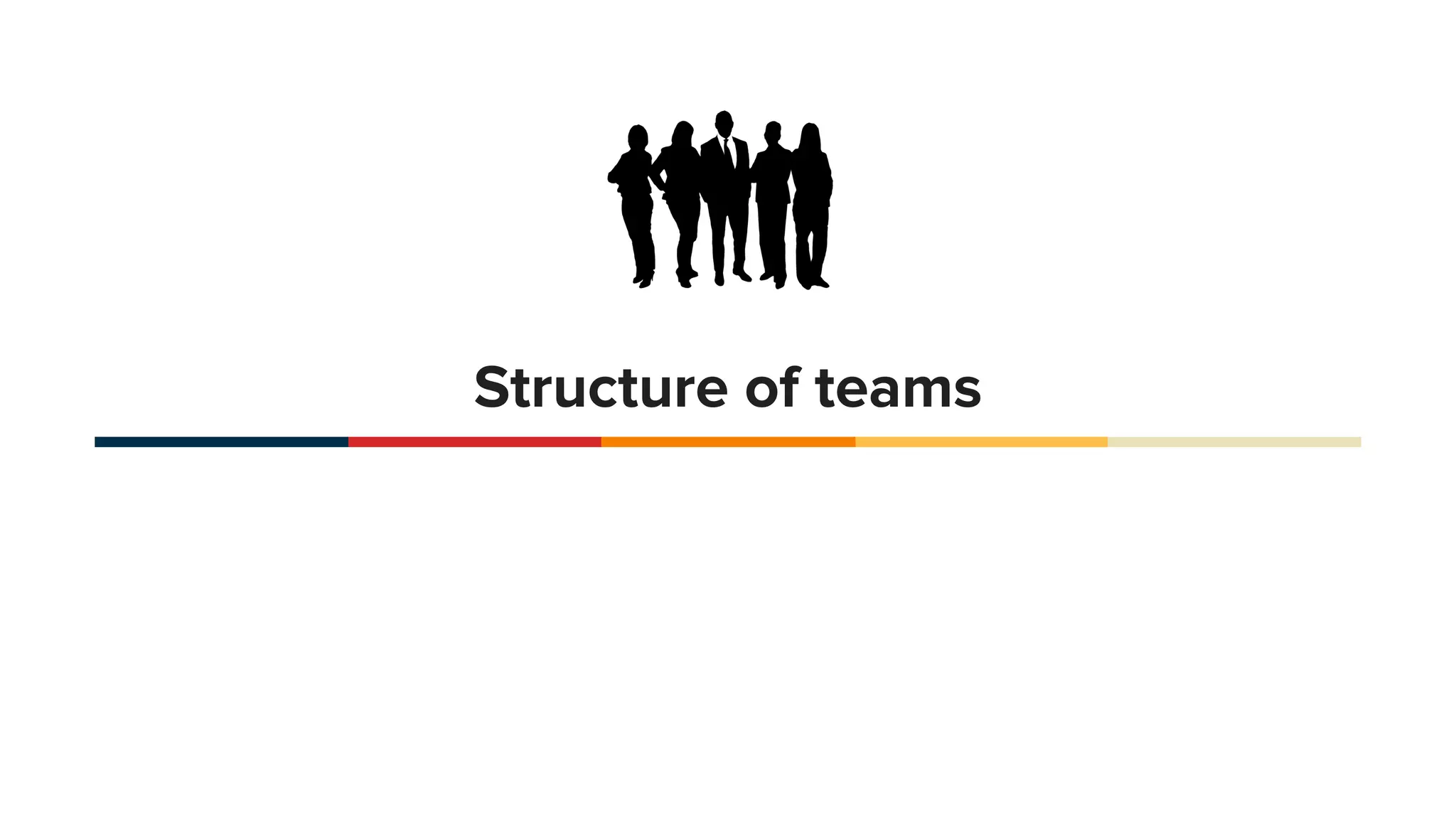 Structure of teams
 