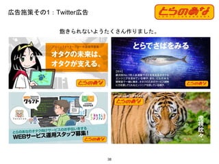 38
飽きられないようたくさん作りました。
広告施策その1：Twitter広告
 