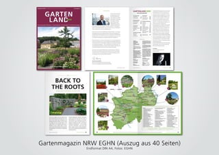 Gartenmagazin NRW EGHN (Auszug aus 40 Seiten)
Endformat DIN A4, Fotos: EGHN
 