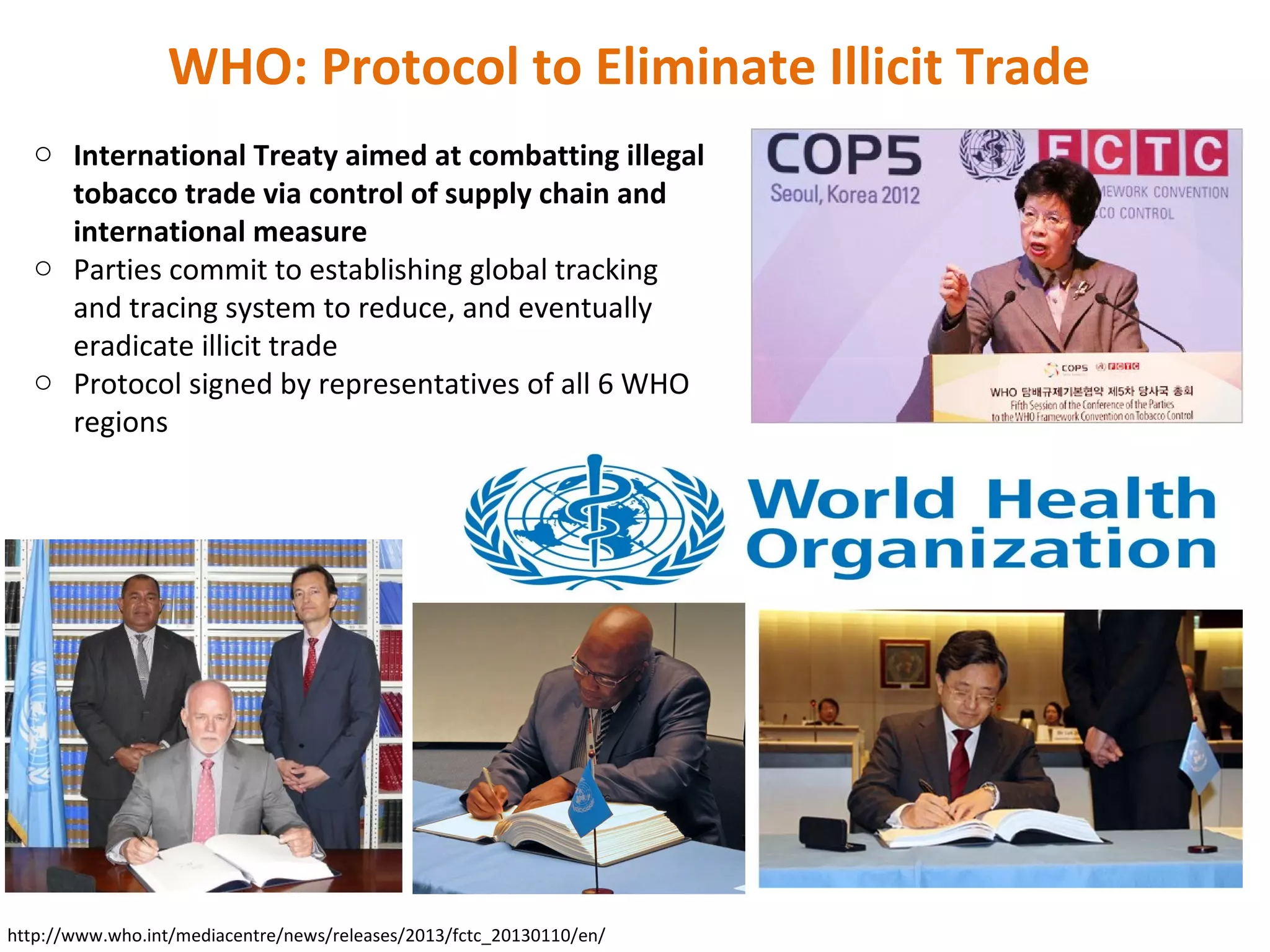 World Health Organization global illicit tobacco trade report The Geopolitical Web of Smuggling Routes