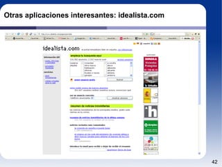 Otras aplicaciones interesantes: idealista.com 