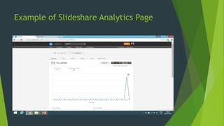 Example of Slideshare Analytics Page
 