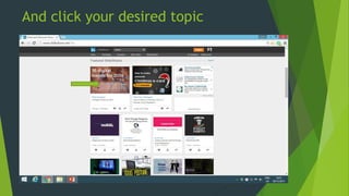 And click your desired topic
 