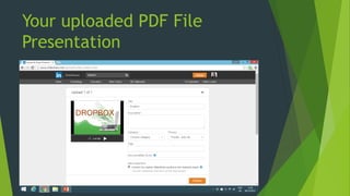 Your uploaded PDF File
Presentation
 