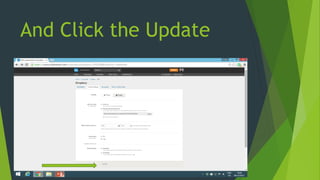 And Click the Update
 