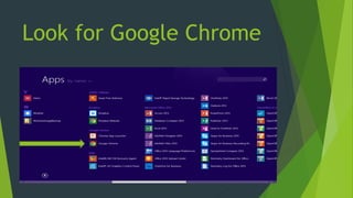 Look for Google Chrome
 