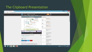 The Clipboard Presentation
 
