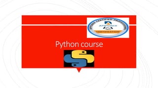 Python course
 