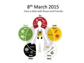8th March 2015
Have a date with Bryan and Friends:
 