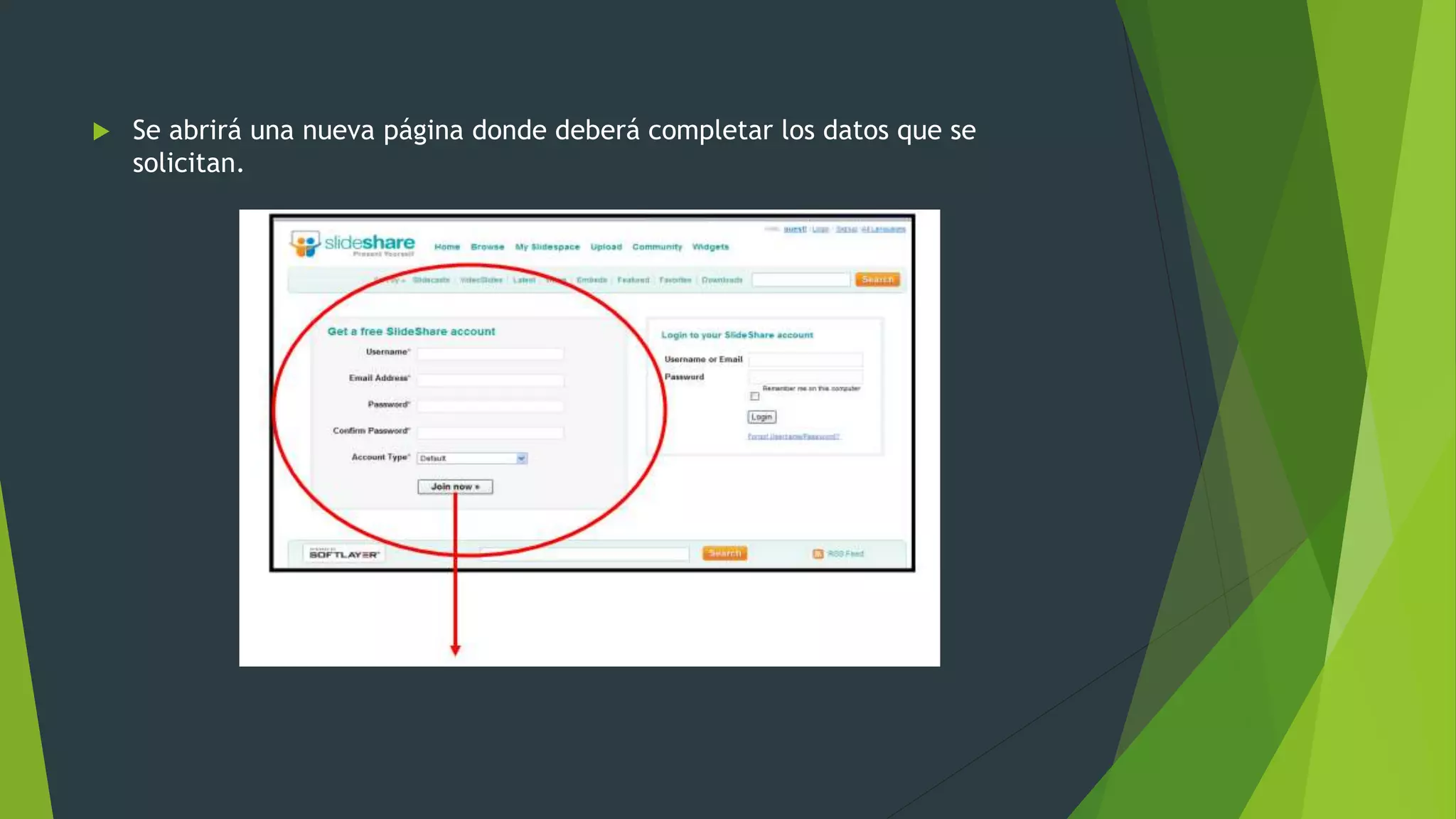  Se abrirá una nueva página donde deberá completar los datos que se
solicitan.
 