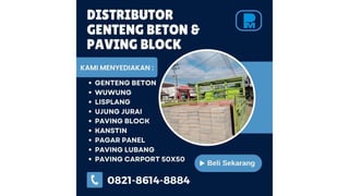 Distributor paving block segi 6  Blimbing