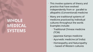 evidence based practice on complementary and alternative therapies | PPTX