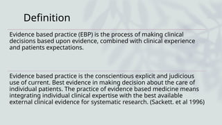 evidence based practice on complementary and alternative therapies | PPTX