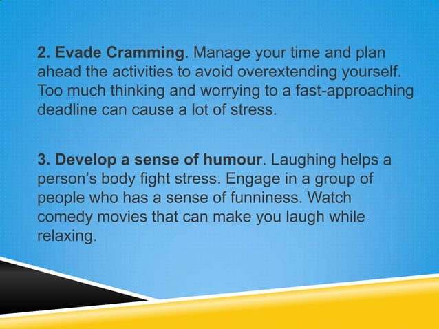 how to handle stress | PPT
