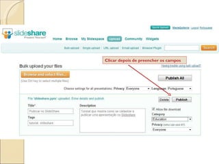 Clicar depois de preencher os campos  