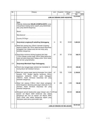 CADANGAN MENAIKTARAF GELANGGANG-GELANGGANG SUKAN BERTURAP | PDF