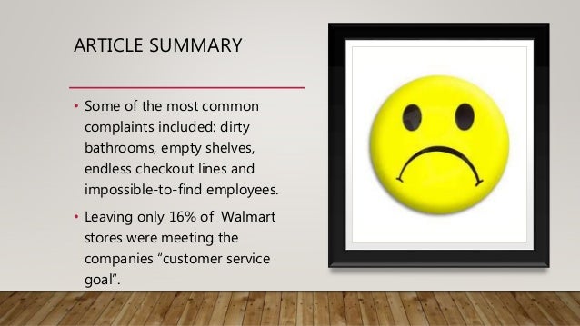walmart customer service complaints