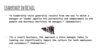 SlideShare #3 Leadership in Retail - Brian Villwock | PPTX