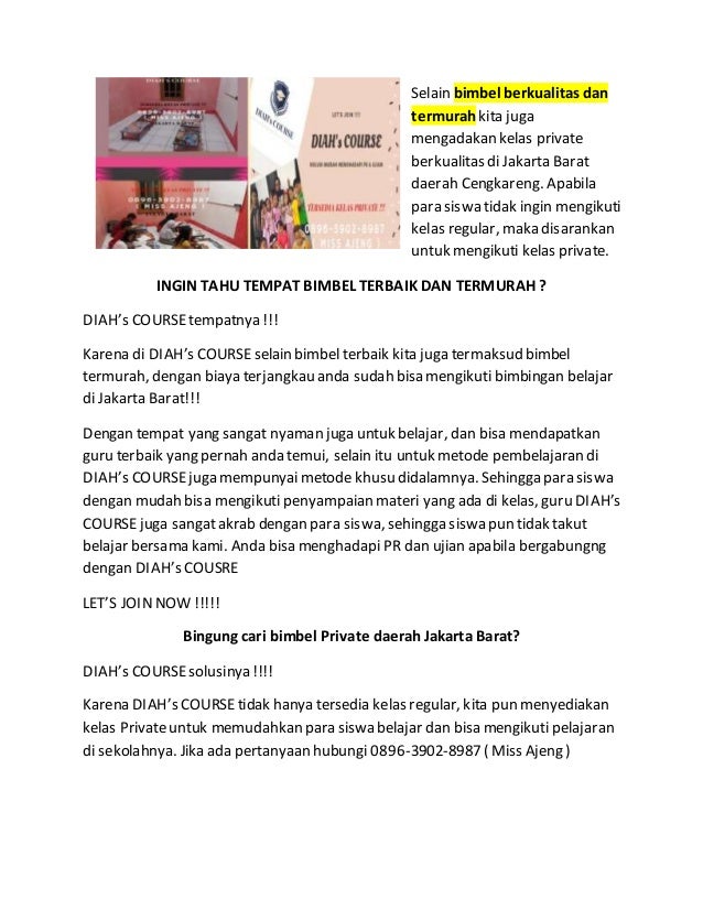 Tempat Belajar Yang Nyaman Di Jakarta - Cara Mengajarku