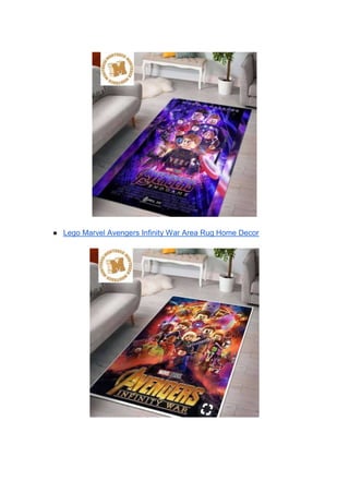 ● Lego Marvel Avengers Infinity War Area Rug Home Decor
 