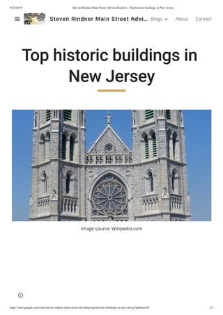 9/25/2019 Steven Rindner Main Street Advisor Realtors - Top historic buildings in New Jersey
https://sites.google.com/view/steven-rindner-main-street-adv/blogs/top-historic-buildings-in-new-jersey?authuser=0 1/2
Top historic buildings in
New Jersey
Image source: Wikipedia.com
Steven Rindner Main Street Advi…Home Blogs About Contact
 