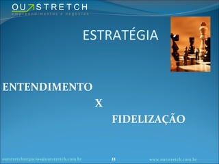 ESTRATÉGIA ENTENDIMENTO   X FIDELIZAÇÃO [email_address] www.outstretch.com.br 