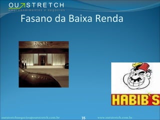 Fasano da Baixa Renda [email_address] www.outstretch.com.br 