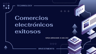 Comercios
electrónicos
exitosos
KIRZA ABRAHAMS 8-484-343
TECHNOLOGY
INVESTMENTS
 