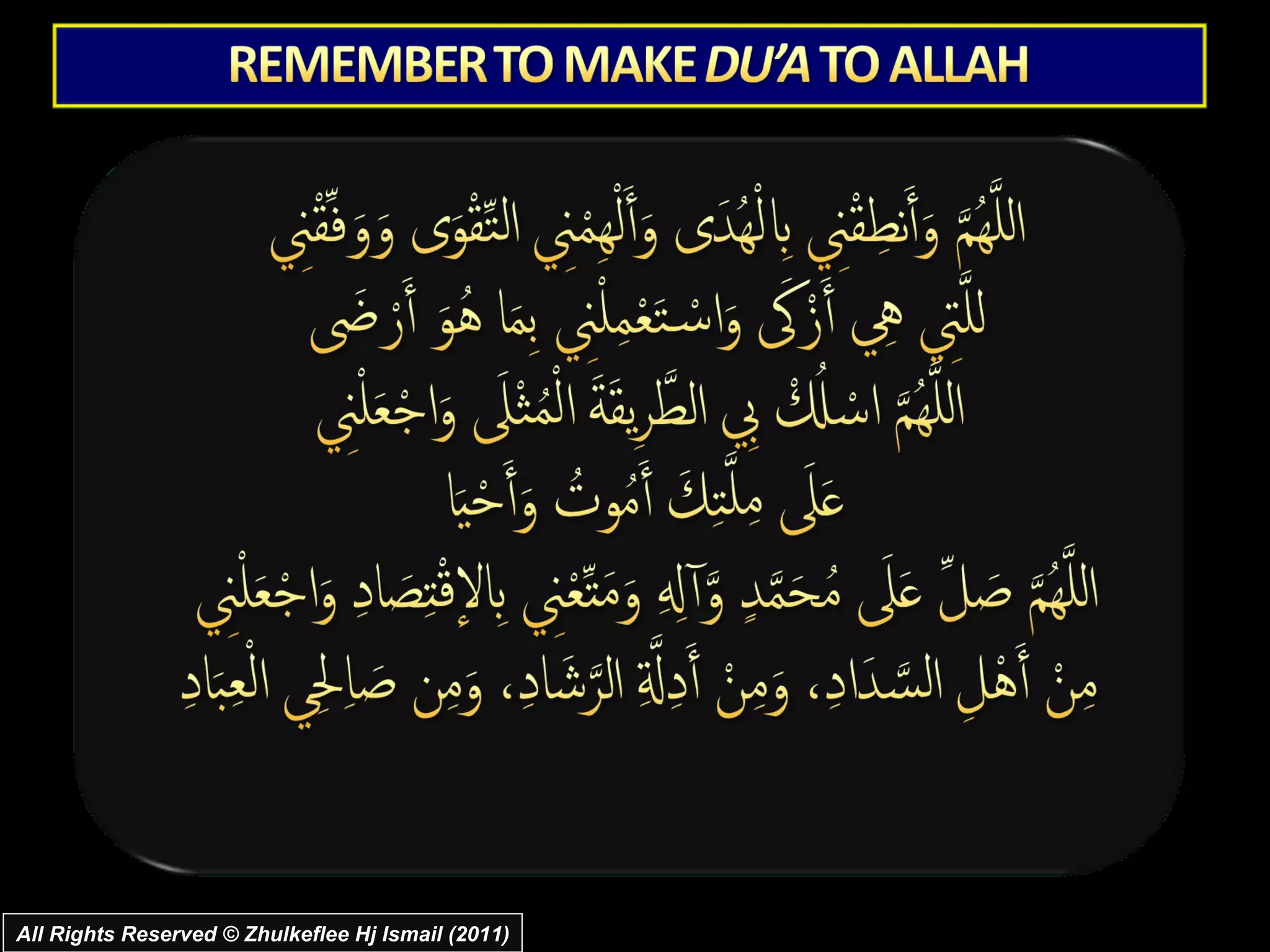 All Rights Reserved © Zhulkeflee Hj Ismail (2011) 