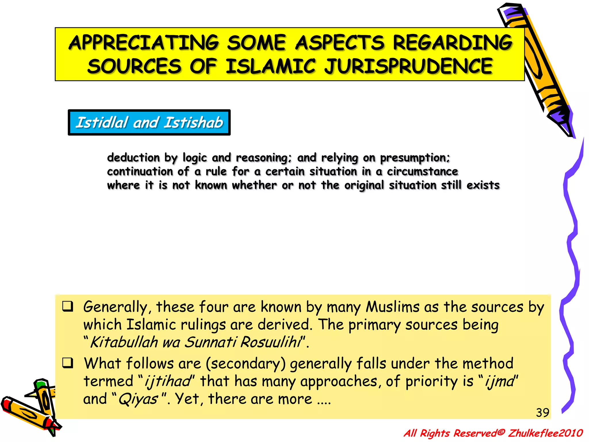 36CLASSIFICATION OF MUJTAHIDAL-MUJTAHID FI - AL-MASA-IL– these are those who follow them (mujtahid fi-al-Madzhab) i.e. the present day mujtahids who give Fatwa (or Juristic opinions) on religious matters.(reference from “Shariah: The Islamic Law” by Abdur Rahman I. Doi)All Rights Reserved© Zhulkeflee2010