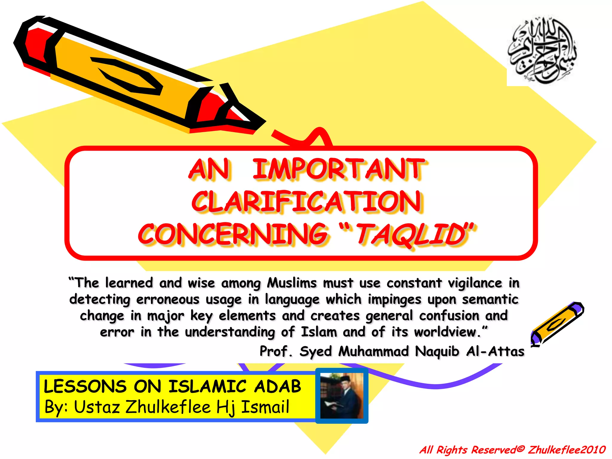 42APPRECIATING SOME ASPECTS REGARDING SOURCES OF ISLAMIC JURISPRUDENCEMaslahah al-mursalahfor public interestal-‘UrfCustoms or normsGenerally, these four are known by many Muslims as the sources by which Islamic rulings are derived. The primary sources being “Kitabullah wa Sunnati Rosuulihi”.