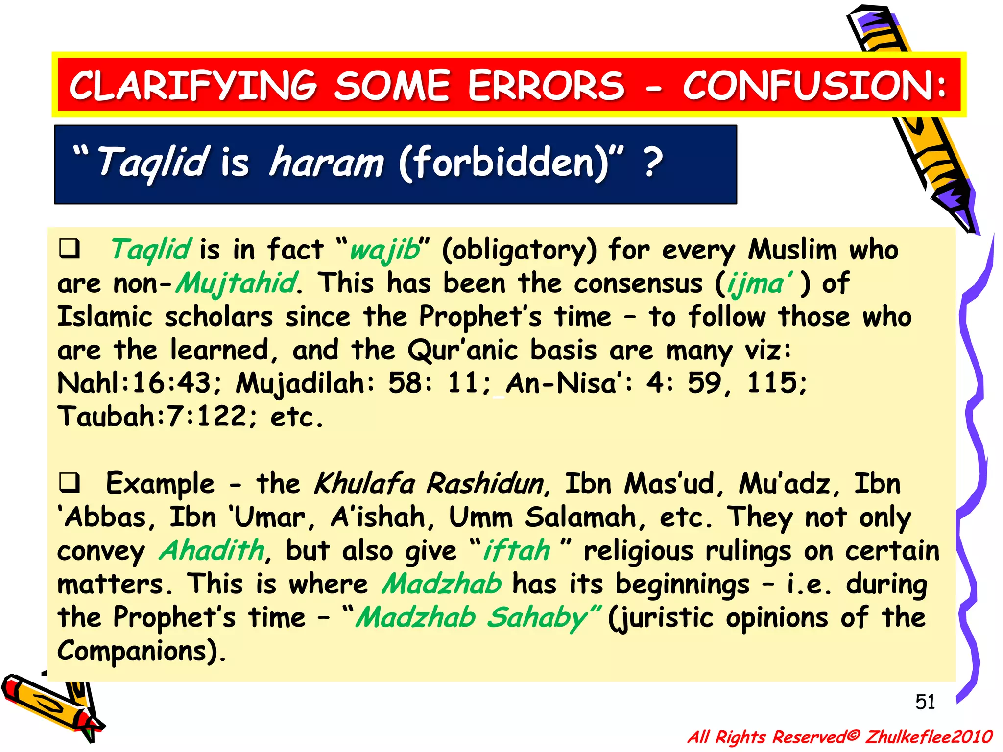 43APPRECIATING SOME ASPECTS REGARDING SOURCES OF ISLAMIC JURISPRUDENCESadd-uz-zara-’i“closing the door of mischief”Generally, these four are known by many Muslims as the sources by which Islamic rulings are derived. The primary sources being “Kitabullah wa Sunnati Rosuulihi”.