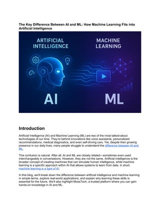 Breaking Down the Difference Between AI and ML for Beginners | DOCX
