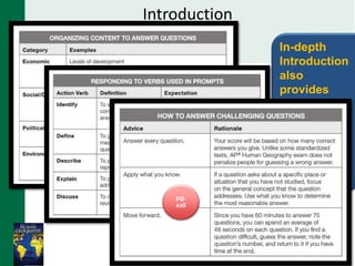 Introduction
pg.
xxvi
In-depth
Introduction
also
provides
great tips for
analyzing
questions
and writing
good
responses!
pg.
xxiv
pg.
xxii
 