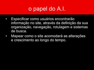 o papel do A.I. 
