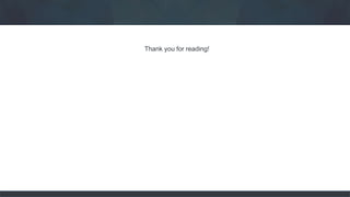 Thank you for reading!
 