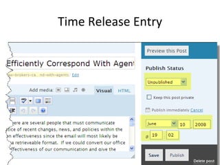 Time Release Entry 