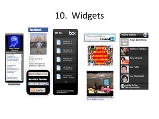 10.  Widgets 