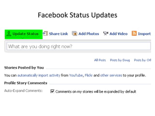 Facebook Status Updates 