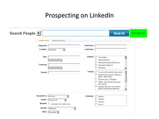 Prospecting on LinkedIn 