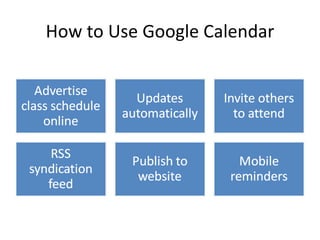 How to Use Google Calendar 
