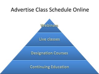 Advertise Class Schedule Online 