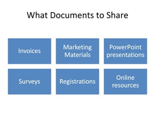 What Documents to Share 